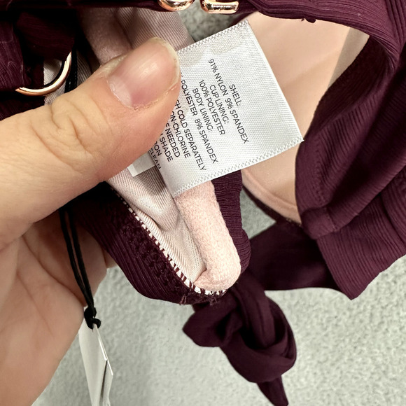 Shade & Short Bikini Top Womens 36DD Purple Light Lift Padded Beach Pool Vacay - Picture 6 of 6